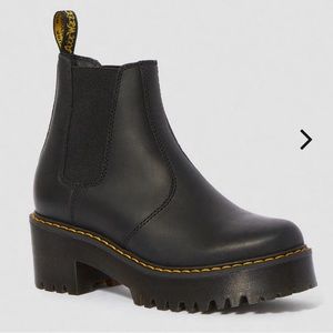 Dr Martens ROMETTY WYOMING LEATHER PLATFORM CHELSEA BOOTS